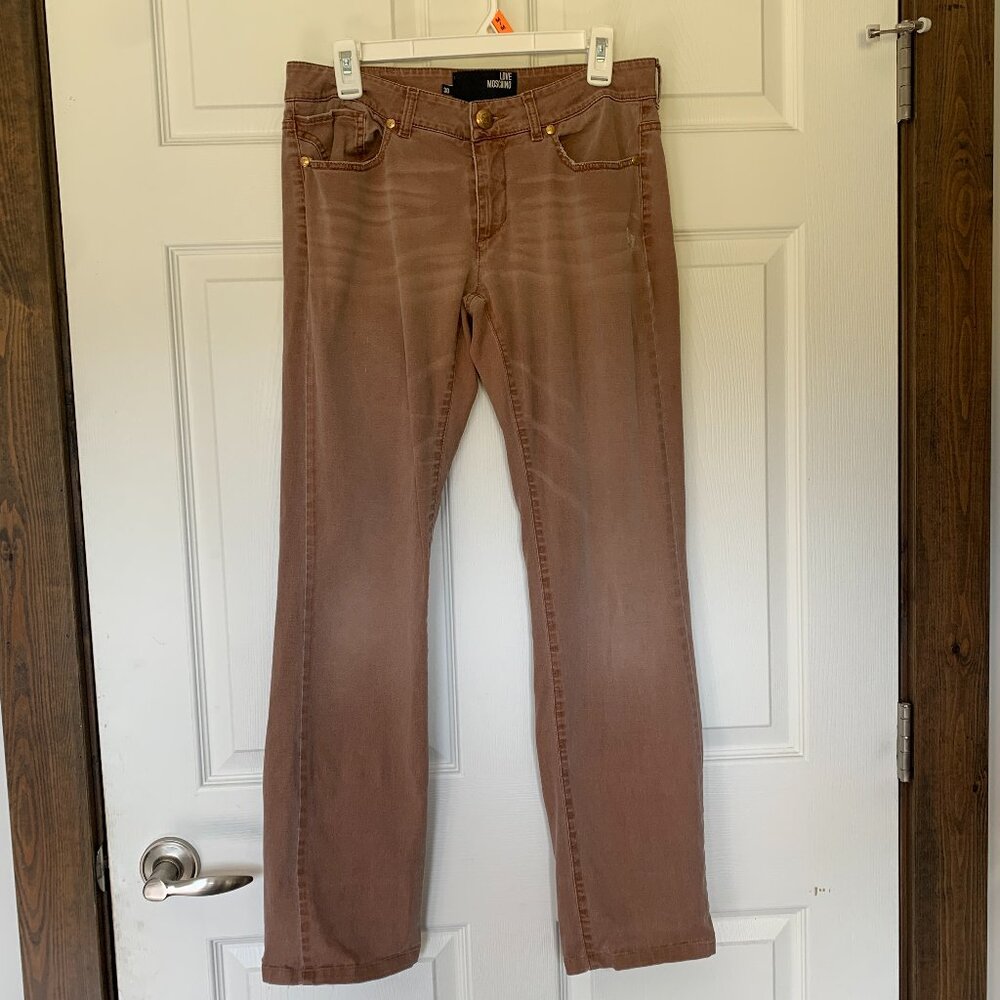 Love Moschino Brown Bootcut Jeans